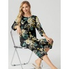 image:imagePrinStory Womens Pajama Sets Capri Pjs Soft Lounge Sets XS4XLFpgreen Leaf Lily