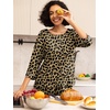 image:imagePrinStory Womens Pajama Sets Capri Pjs Soft Lounge Sets XS4XLFpleopard Khaki