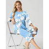 image:imagePrinStory Womens Pajama Sets Capri Pjs Soft Lounge Sets XS4XLFplight Blue