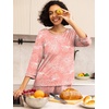 image:imagePrinStory Womens Pajama Sets Capri Pjs Soft Lounge Sets XS4XLFppink Sunflower