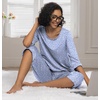 image:imagePrinStory Womens Pajama Sets Capri Pjs Soft Lounge Sets XS4XLFpspot Blue