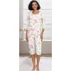 image:imagePrinStory Womens Pajama Sets Capri Pjs Soft Lounge Sets XS4XLFpwhite Morning Glory