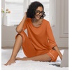 image:imagePrinStory Womens Pajama Sets Capri Pjs Soft Lounge Sets XS4XLOrange