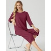 image:imagePrinStory Womens Pajama Sets Capri Pjs Soft Lounge Sets XS4XLWine Red