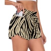 image:imagePrinStory Womens Athletic Running Shorts 3 with Zipper Pockets XSXLZebra Stripe