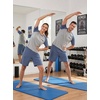 image:imageCouples Pajamas Set Short Sleeve Raglan Shirts and Shorts Lounge Sleepwear01gray Blue