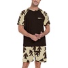 image:imageCouples Pajamas Set Short Sleeve Raglan Shirts and Shorts Lounge Sleepwear50khaki Ape Man