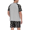 image:imageCouples Pajamas Set Short Sleeve Raglan Shirts and Shorts Lounge Sleepwear54black Brown Bear