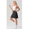 image:imagePrinStory 19 Tennis Skirt for Women Athletic Skort with Zipper PocketsPd Small Black Wt