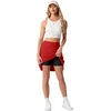 image:imagePrinStory 19 Tennis Skirt for Women Athletic Skort with Zipper PocketsRed