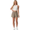 image:imagePrinStory Athletic Shorts for Women High Waisted Running Shorts 3 XS2XLKhaki