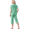 image:imagePrinStory Capri Pajamas for Womens Button Down PjsFpgreen Butterfly