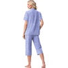 image:imagePrinStory Capri Pajamas for Womens Button Down PjsFpspot Blue