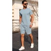 image:imagePrinStory Mens Short Sleeve Outfits 2 Piece Summer Trackuits M3XLBlue