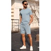 image:imagePrinStory Mens Short Sleeve Outfits 2 Piece Summer Trackuits M3XLBlue