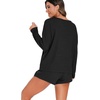 image:imagePrinStory Pajamas Set for Women Waffle Knit Lounge Sets S4XLBlack