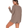 image:imagePrinStory Pajamas Set for Women Waffle Knit Lounge Sets S4XLKhaki