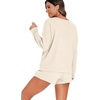image:imagePrinStory Pajamas Set for Women Waffle Knit Lounge Sets S4XLOatmeal