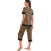 image:imagePrinStory Pajamas for Women Set Capri Pjs Soft Lounge Sets S4XLFpapricot Ld Print