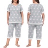image:imagePrinStory Pajamas for Women Set Capri Pjs Soft Lounge Sets S4XLFppink Star