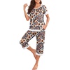 image:imagePrinStory Pajamas for Women Set Capri Pjs Soft Lounge Sets S4XLFppl Orange Paisley