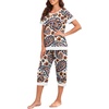 image:imagePrinStory Pajamas for Women Set Capri Pjs Soft Lounge Sets S4XLFppl Orange Paisley