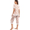 image:imagePrinStory Pajamas for Women Set Capri Pjs Soft Lounge Sets S4XLFpwh Feather