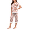 image:imagePrinStory Pajamas for Women Set Capri Pjs Soft Lounge Sets S4XLFpwh Feather