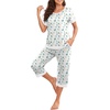 image:imagePrinStory Pajamas for Women Set Capri Pjs Soft Lounge Sets S4XLFpwhite Block