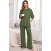 image:imagePrinStory Pajamas for Women Soft Pjs Lounge Set S4XLArmy Green