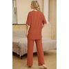 image:imagePrinStory Pajamas for Women Soft Pjs Lounge Set S4XLCaramel