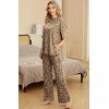image:imagePrinStory Pajamas for Women Soft Pjs Lounge Set S4XLFpapricot Ld Print