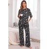 image:imagePrinStory Pajamas for Women Soft Pjs Lounge Set S4XLFpblack Draw Heart