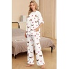 image:imagePrinStory Pajamas for Women Soft Pjs Lounge Set S4XLFpdachshund Bow