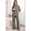 image:imagePrinStory Pajamas for Women Soft Pjs Lounge Set S4XLFpgray Ld Print