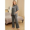 image:imagePrinStory Pajamas for Women Soft Pjs Lounge Set S4XLFpgray Ld Print