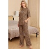 image:imagePrinStory Pajamas for Women Soft Pjs Lounge Set S4XLFpkhaki Love