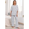 image:imagePrinStory Pajamas for Women Soft Pjs Lounge Set S4XLFppink Star