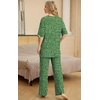 image:imagePrinStory Pajamas for Women Soft Pjs Lounge Set S4XLFpspot Green