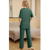 image:imagePrinStory Pajamas for Women Soft Pjs Lounge Set S4XLHaze Blue