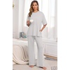 image:imagePrinStory Pajamas for Women Soft Pjs Lounge Set S4XLLight Gray