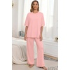image:imagePrinStory Pajamas for Women Soft Pjs Lounge Set S4XLMedium Pink