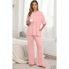 image:imagePrinStory Pajamas for Women Soft Pjs Lounge Set S4XLMedium Pink