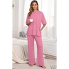 image:imagePrinStory Pajamas for Women Soft Pjs Lounge Set S4XLPink