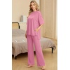 image:imagePrinStory Pajamas for Women Soft Pjs Lounge Set S4XLPink
