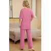 image:imagePrinStory Pajamas for Women Soft Pjs Lounge Set S4XLPink