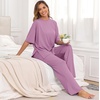 image:imagePrinStory Pajamas for Women Soft Pjs Lounge Set S4XLPurple Red