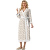 image:imagePrinStory Robes for Women Long Soft Robe Lightweight Bathrobe S2XLApricot Periwinkle