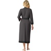 image:imagePrinStory Robes for Women Long Soft Robe Lightweight Bathrobe S2XLDark Gray