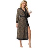 image:imagePrinStory Robes for Women Long Soft Robe Lightweight Bathrobe S2XLLd Khaki